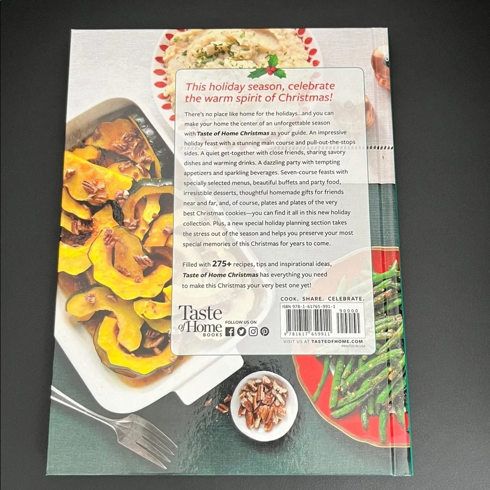 Taste of Home Christmas 2020 Cookbook with Festive Colors